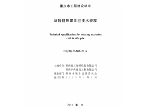 DBJ50 T-207-2014 旋转挤压灌注桩技术规程-规范图集|经验交流-金瓦刀