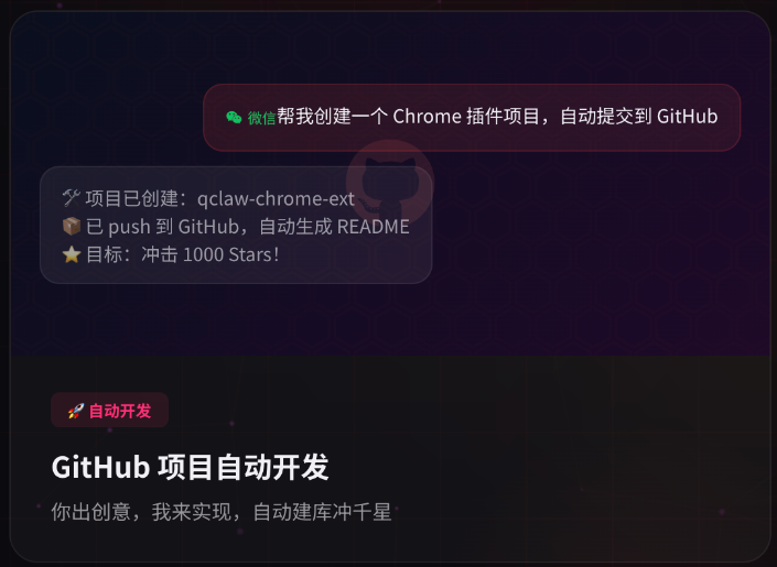自动创建项目并提交 GitHub演示